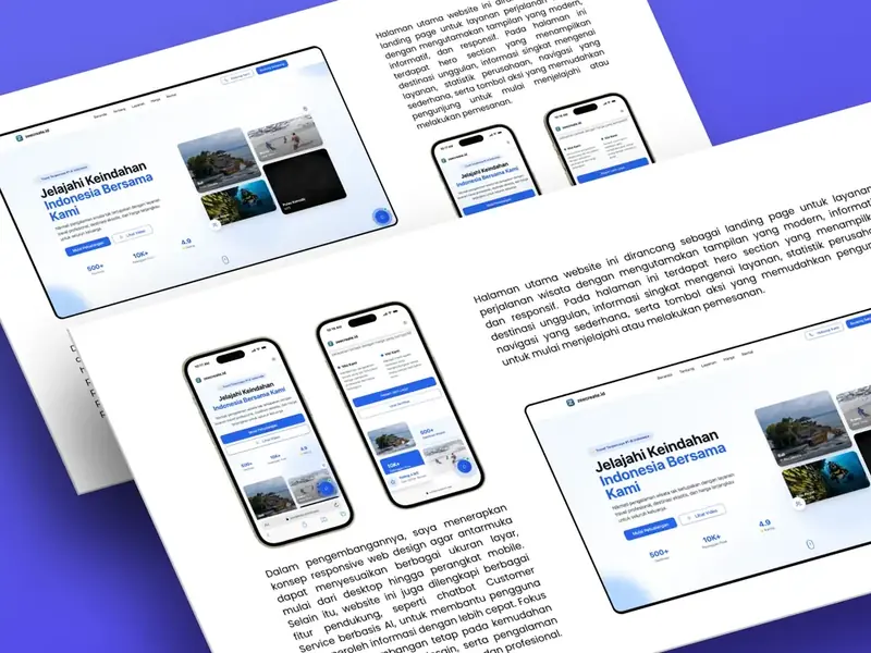 Contoh website perusahaan travel